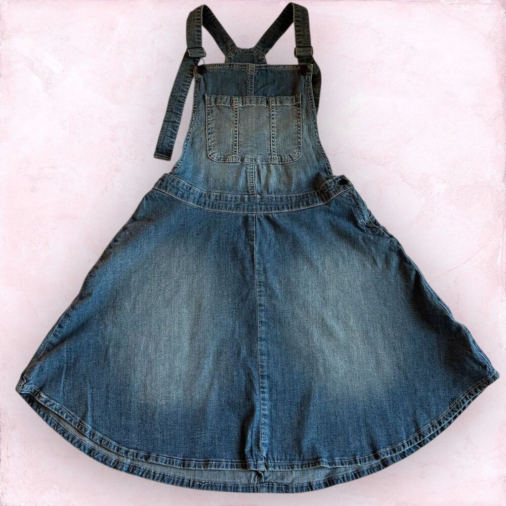 American Rag Cie Denim Overall Dress Mini Y2K - Size 9
